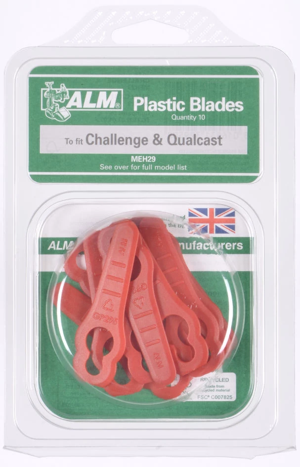 (image for) Plastic Lawnmower Blades for Challenge Mowers