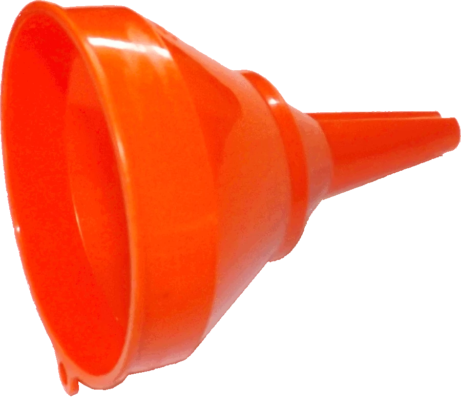 (image for) Orange funnel with mesh filter