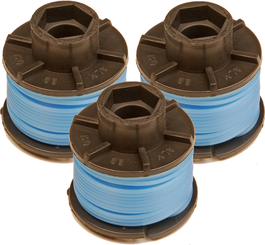 (image for) 3 x Spool & Line for Black & Decker trimmers
