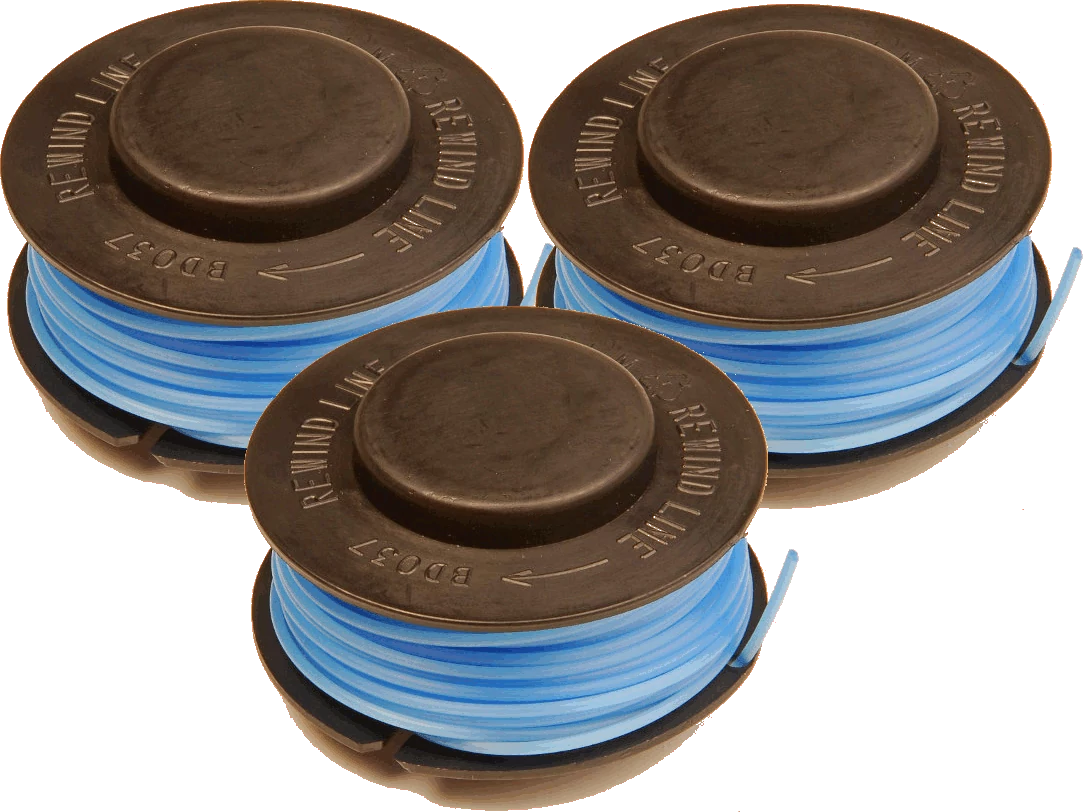 (image for) 3 x Spool & Line for Black & Decker trimmers