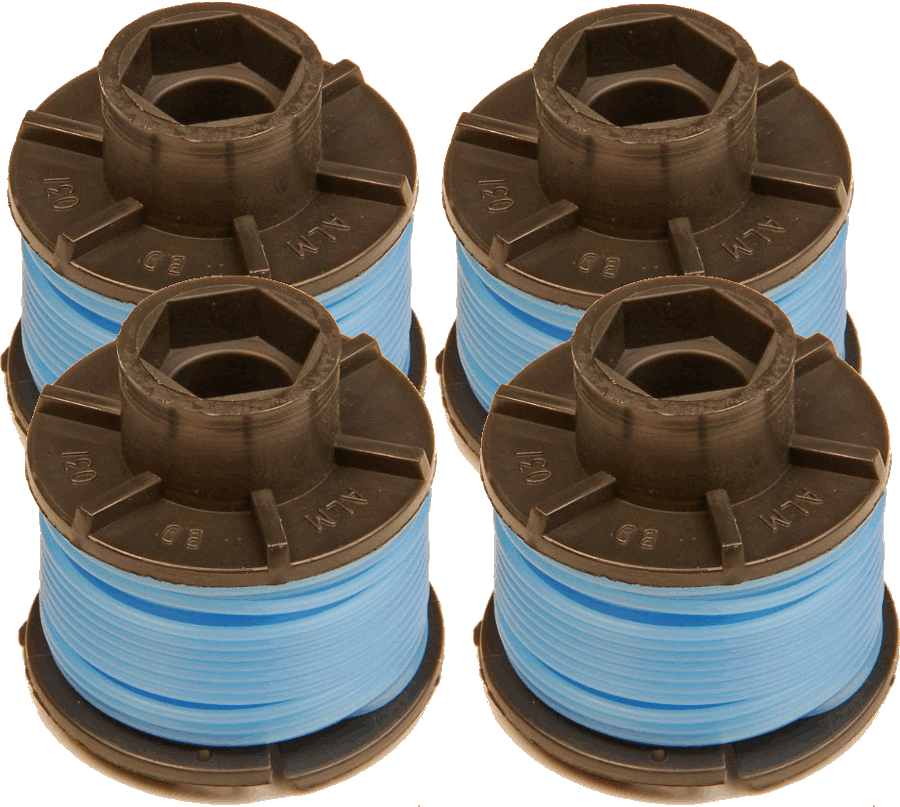(image for) 4 x Spool & Line for Black & Decker trimmers