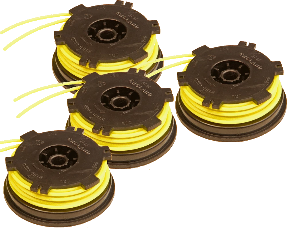 (image for) 4 x Spool & Line for Ryobi Grass Trimmers