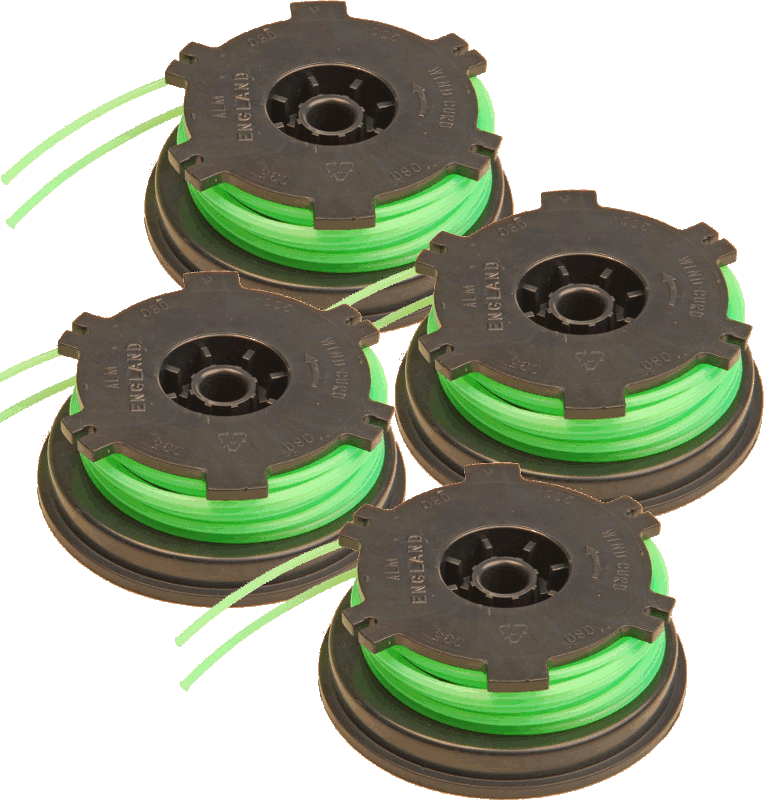 (image for) 4 x Spool and Line and cover for McCulloch Grass Trimmers