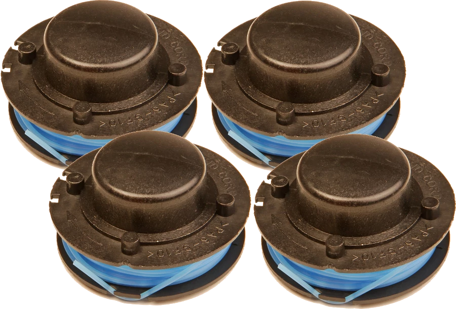 (image for) 4 x Spool & Line for Performance Power grass trimmers