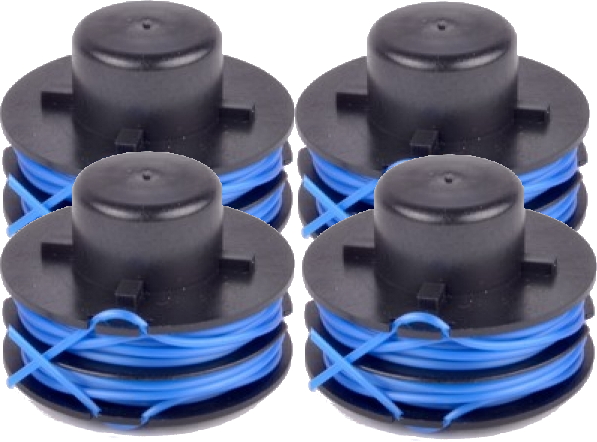 (image for) 4 x Spool and Line for Qualcast Grass Trimmers